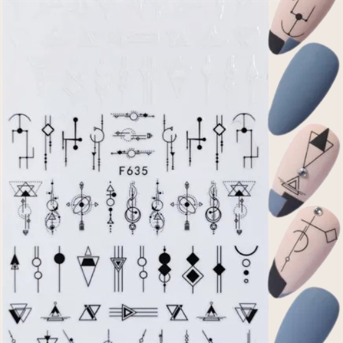 Geometric Art Nail Stickers